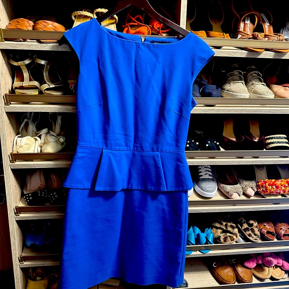 Lovely blue peplum dress